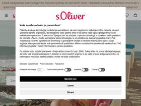 'soliver.si' screenshot