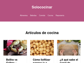 'solococinar.com' screenshot
