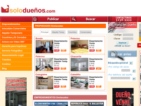 'soloduenos.com' screenshot
