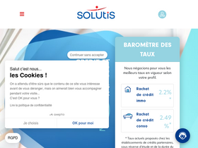 'solutis.fr' screenshot