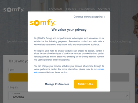 'somfy.com' screenshot