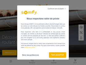 'somfy.fr' screenshot