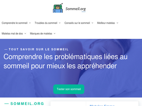 'sommeil.org' screenshot