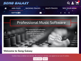 'songgalaxy.com' screenshot