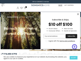 'songmics.com' screenshot