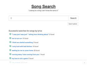 'songsear.ch' screenshot