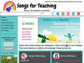 'songsforteaching.com' screenshot