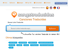 'songstraducidas.com' screenshot
