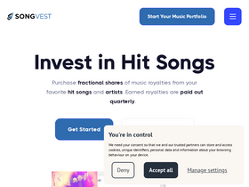 'songvest.com' screenshot
