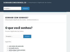 'sonharcomsonhos.co' screenshot