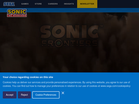 'sonicthehedgehog.com' screenshot