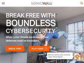 'sonicwall.com' screenshot