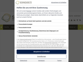 'sonnenseite.com' screenshot