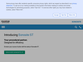 'sonosite.com' screenshot