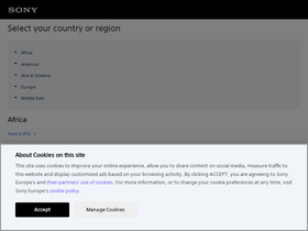 'sony-europe.com' screenshot