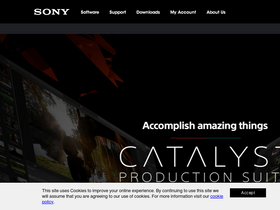 'sonycreativesoftware.com' screenshot