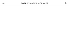 'sophisticatedgourmet.com' screenshot