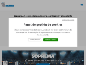 'soprema.es' screenshot