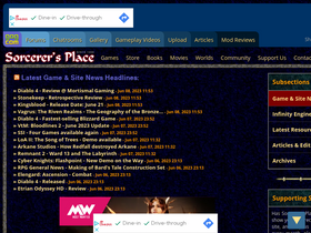 'sorcerers.net' screenshot