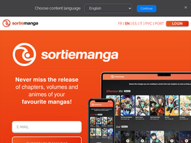 'sortiemanga.com' screenshot