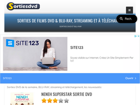 'sortiesdvd.com' screenshot