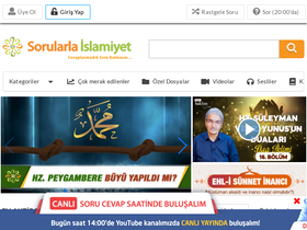 'sorularlaislamiyet.com' screenshot