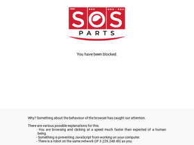 'sos-parts.com' screenshot