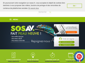 'sosav.fr' screenshot