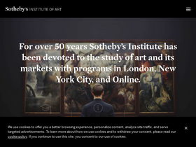 'sothebysinstitute.com' screenshot