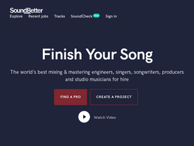 'soundbetter.com' screenshot