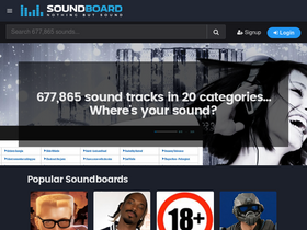 'soundboard.com' screenshot