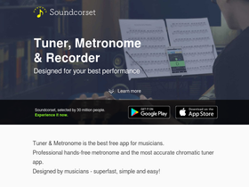 'soundcorset.com' screenshot