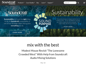 'soundcraft.com' screenshot