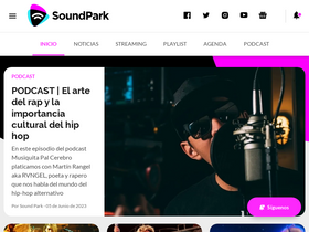 'soundpark.news' screenshot