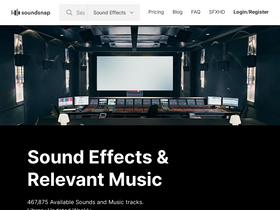 'soundsnap.com' screenshot