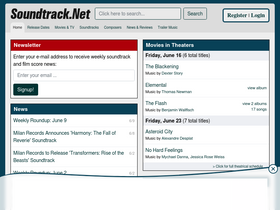 'soundtrack.net' screenshot