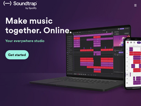 'soundtrap.com' screenshot