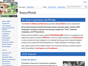 'sourcewatch.org' screenshot