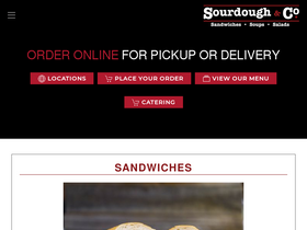 'sourdoughandco.com' screenshot