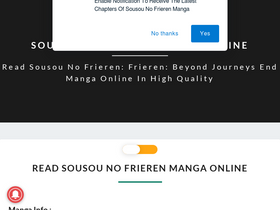 'sousou-no-frieren.com' screenshot