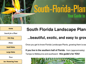 'south-florida-plant-guide.com' screenshot