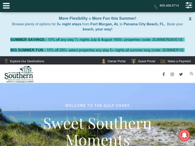 'southernresorts.com' screenshot