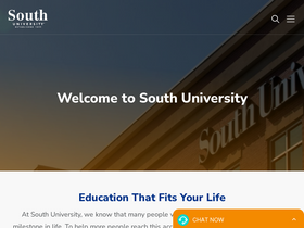 'southuniversity.edu' screenshot
