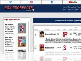 'soxprospects.com' screenshot