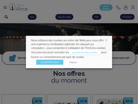 'spa-alina.com' screenshot