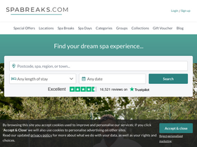 'spabreaks.com' screenshot
