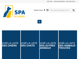 'spadequebec.ca' screenshot
