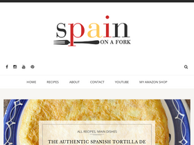 'spainonafork.com' screenshot