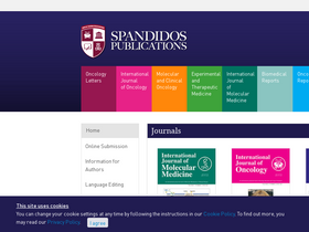 'spandidos-publications.com' screenshot