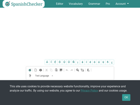 'spanishchecker.com' screenshot